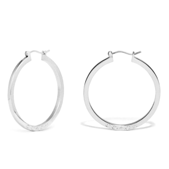 Coach Jewelry - Coach | Silver Hoop Earrings